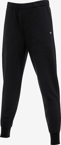 OLYMPIA Tapered Pants in Black: front