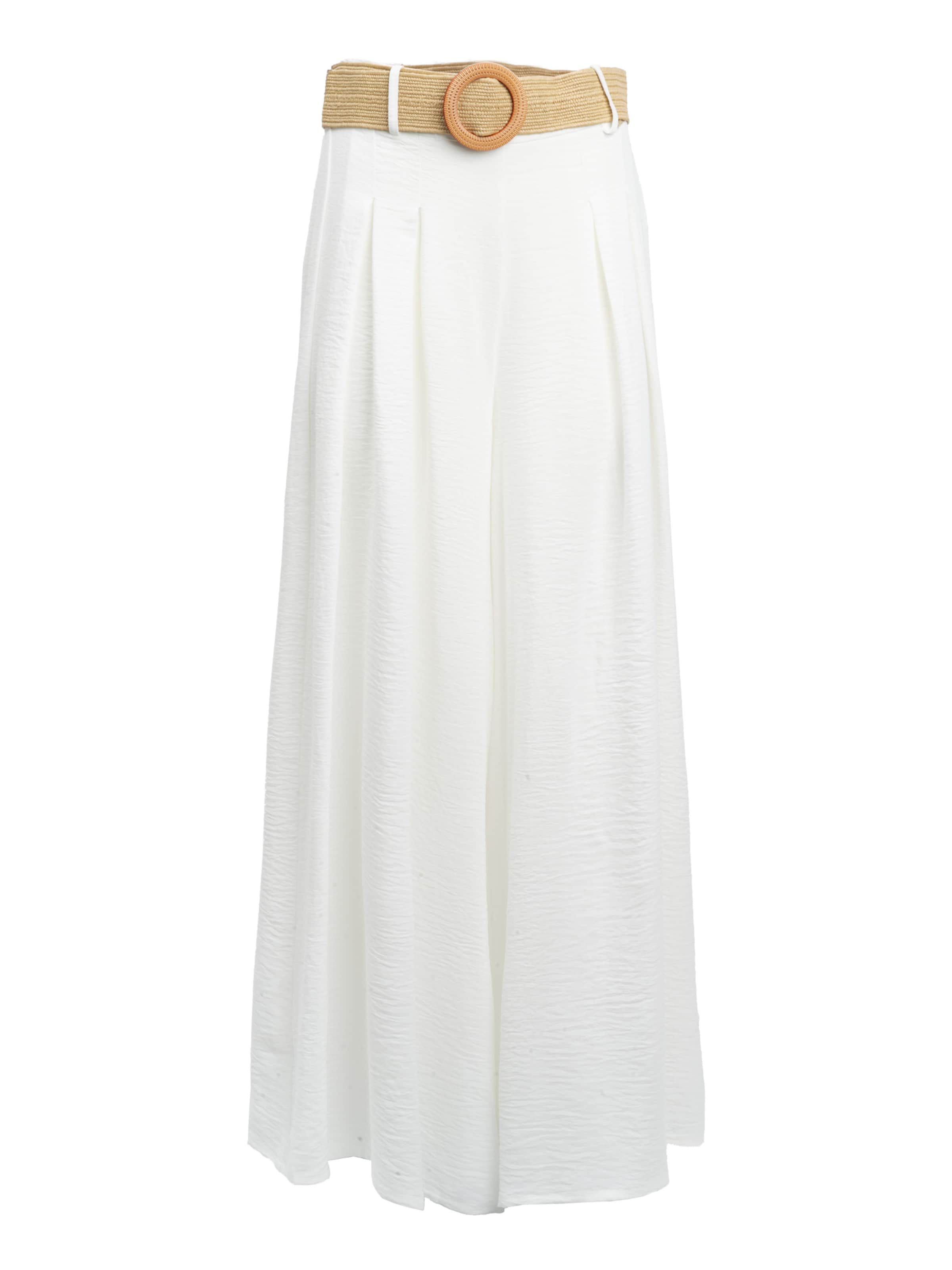 Influencer Loosefit Kalhoty – bílá: přední strana