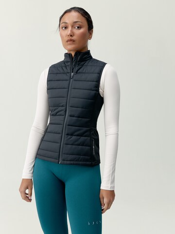 Skinny Gilet de sport ' Vortex ' Born en noir : devant