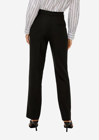 s.Oliver BLACK LABEL Regular Pleated Pants in Black