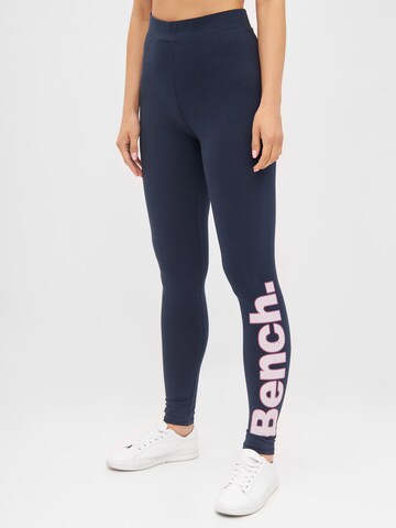 Skinny Leggings BENCH en bleu : devant