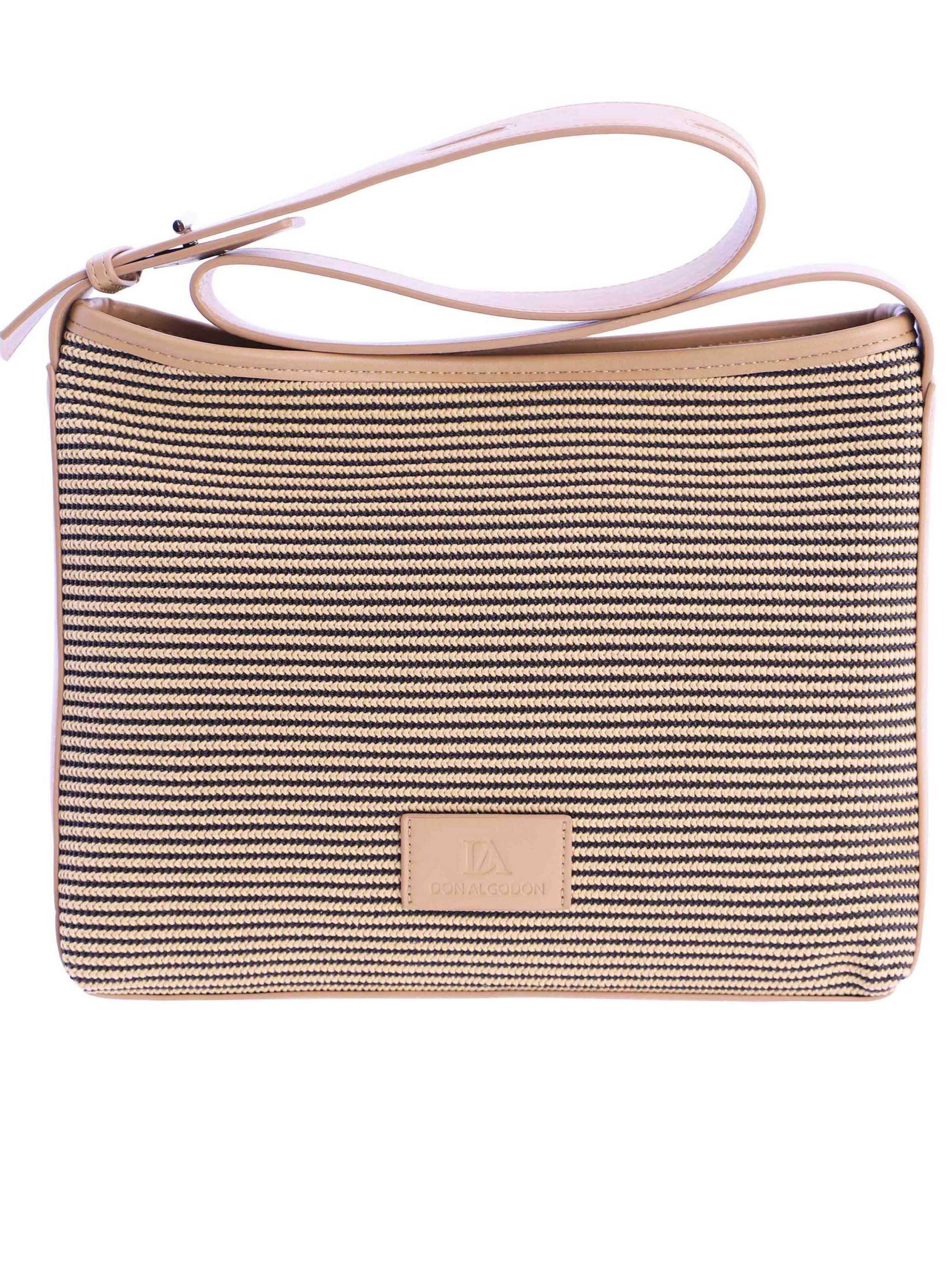 Don Algodon - Bolso de hombro 'Dorada' en beige: frente
