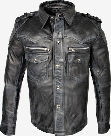 Coupe regular Chemise Be Noble en noir : devant