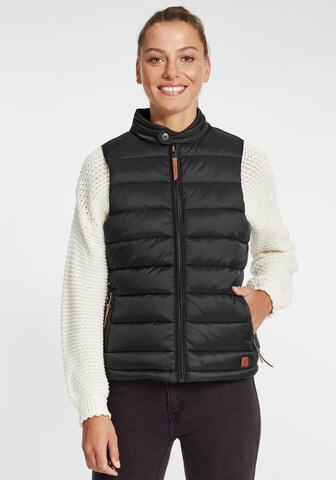 Oxmo Bodywarmer 'Camilla' in Zwart: voorkant