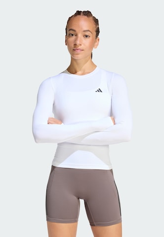 T-shirt fonctionnel 'Power Essentials' ADIDAS PERFORMANCE en blanc : devant