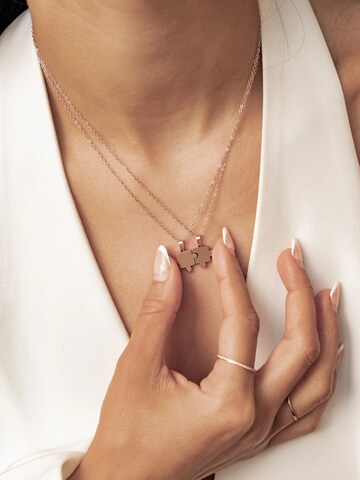 Collana 'Twin Puzzle' di Hey Happiness in oro