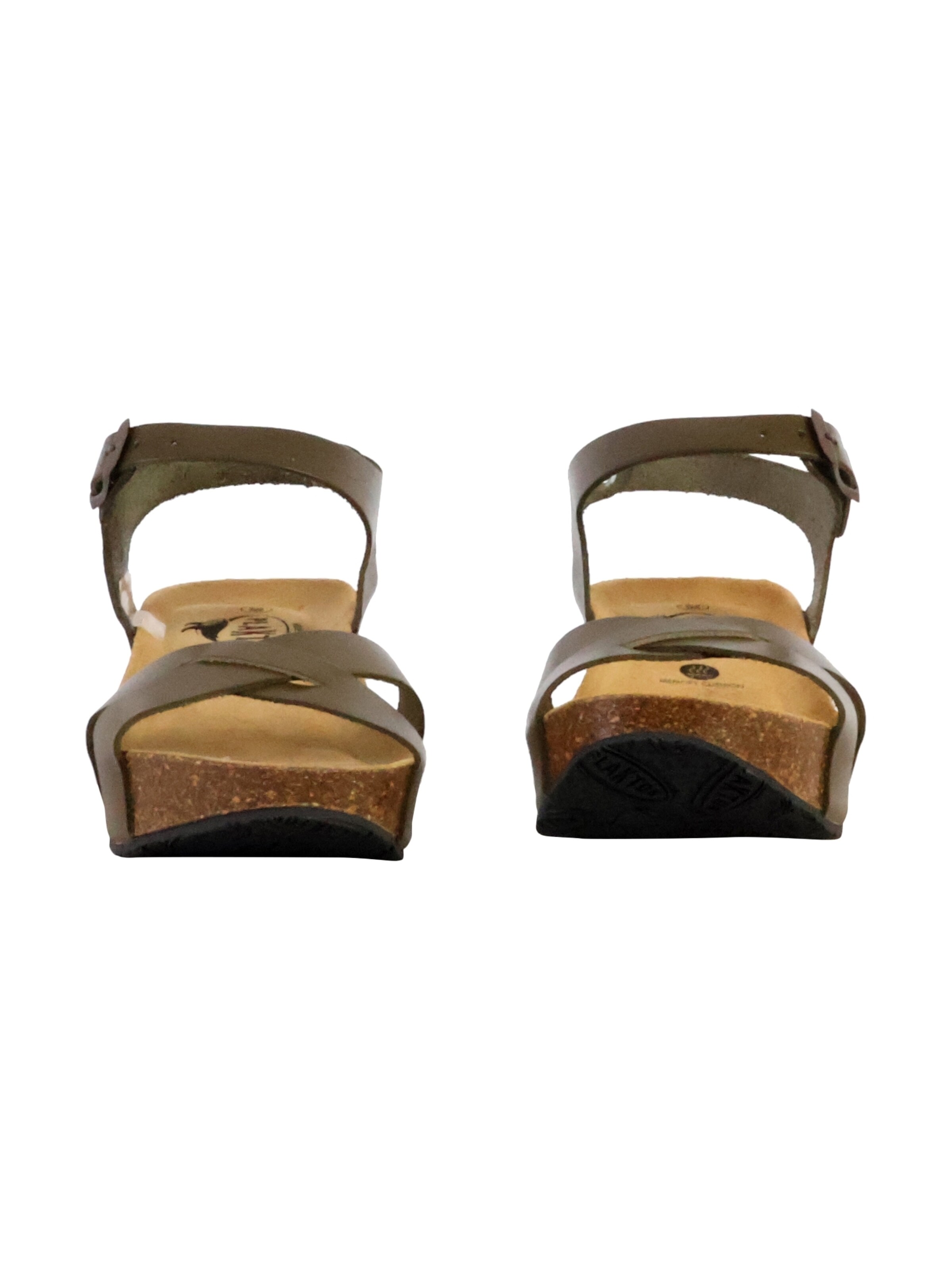 Plakton - Sandalias 'So Final Leder Keilsandalen' en marrón