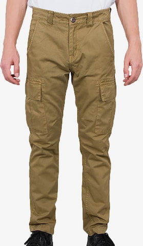 ALPHA INDUSTRIES Παντελόνι cargo 'Agent' σε πράσινο: μπροστά