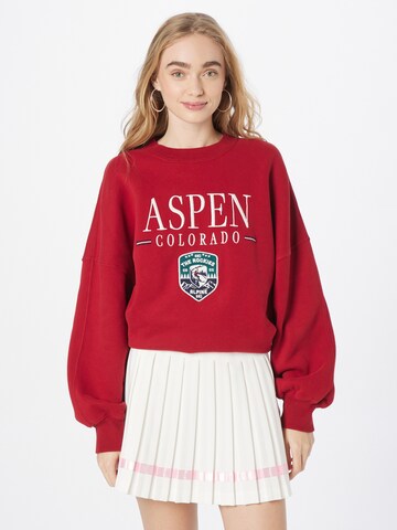 Abercrombie & Fitch Sweatshirt in Red: front