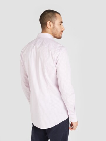 BOSS Black - Slim Fit Camisa 'HANK' em roxo