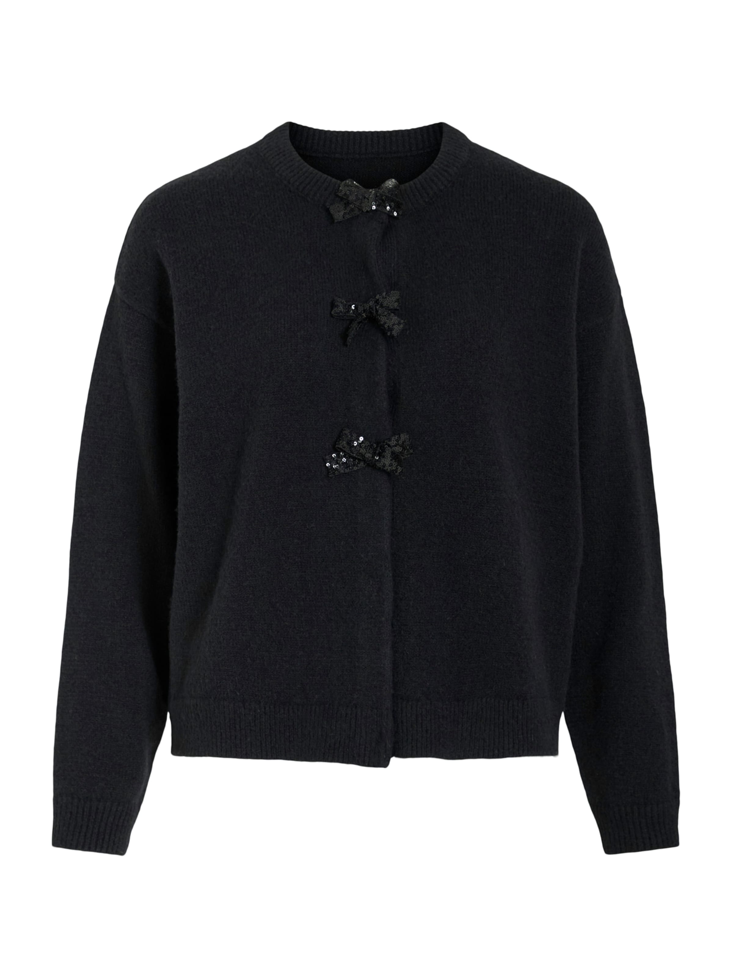 VILA Kampsun 'VIBrianna', värv must: eest vaates