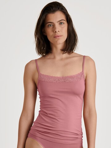 CALIDA Onderhemd 'Natural Comfort Lace' in Roze