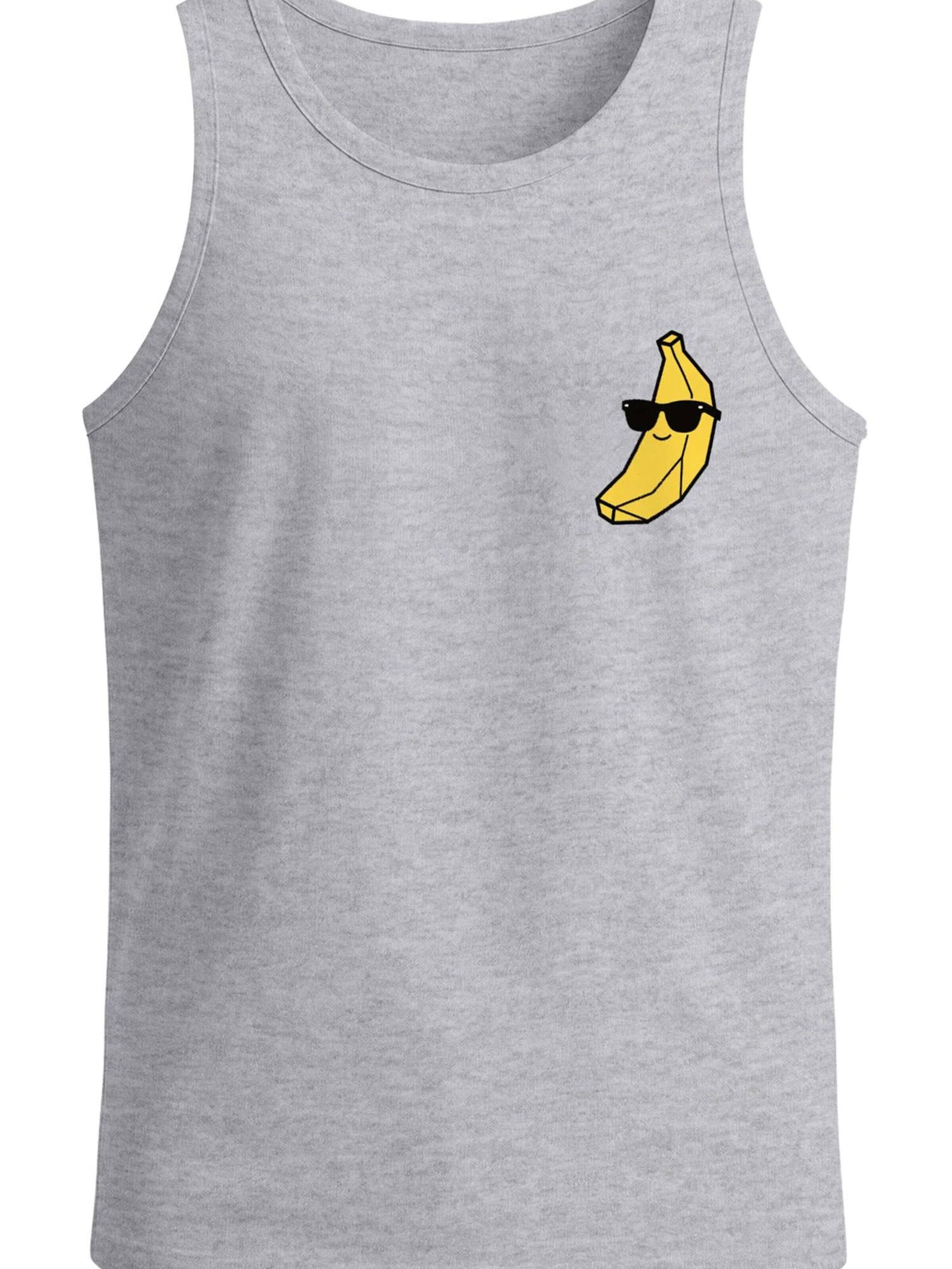 Neverless Shirt 'Cool Banana' in Grey