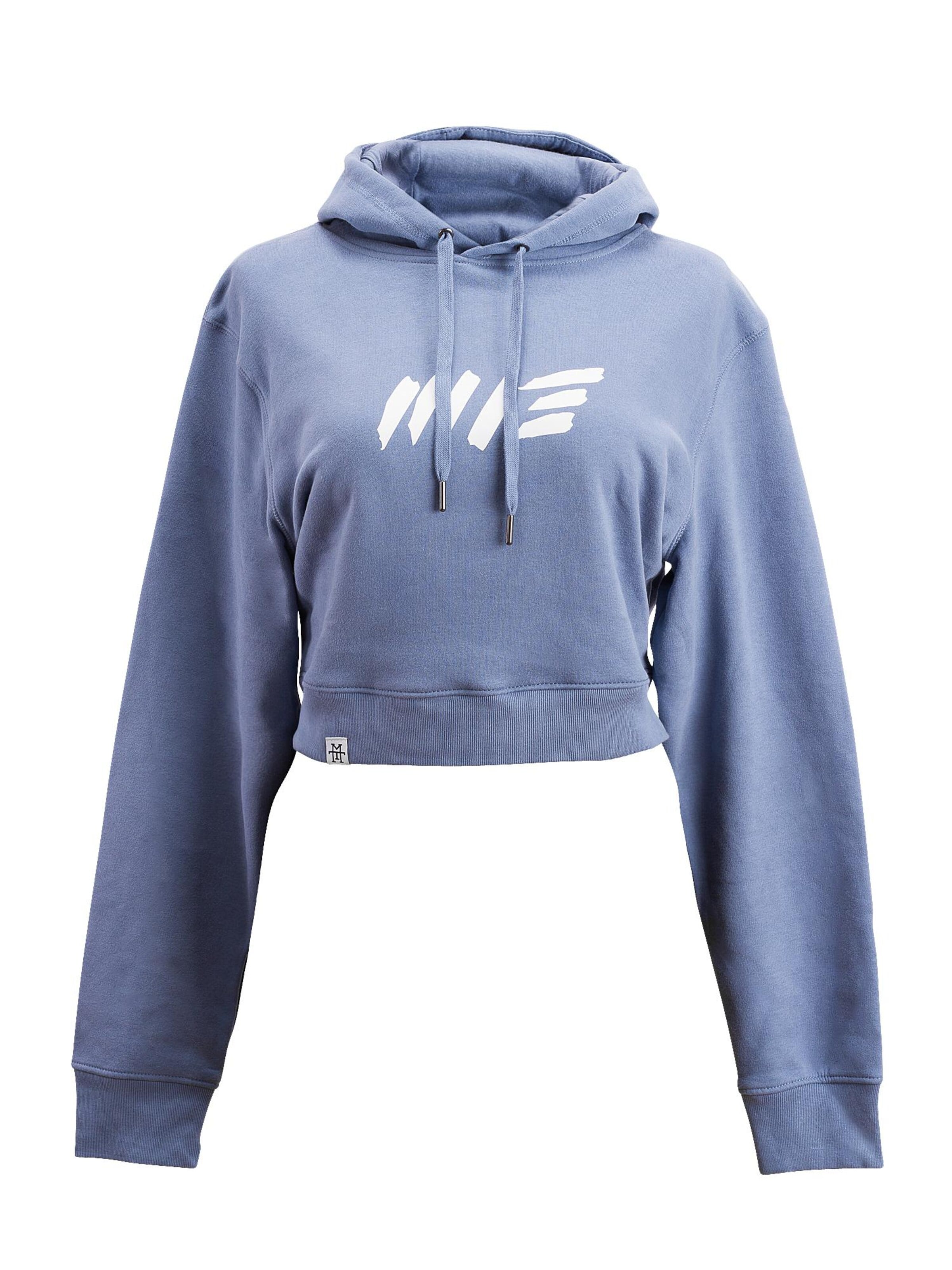 Manufaktur13 Sweatshirt 'Crop Hoodie' in Purple: front