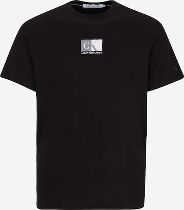 Calvin Klein Jeans Plus T-Shirt in Schwarz: predná strana