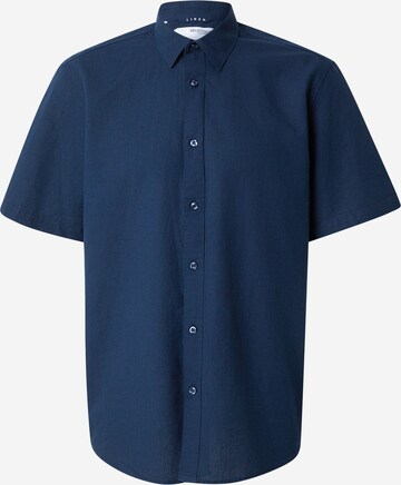 SELECTED Button Up Shirt in Blue: front