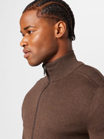 Coupe regular Vestes en maille 'Berg' SELECTED HOMME en marron