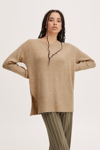 ICHI Pullover 'KAMARA' in Beige: predná strana