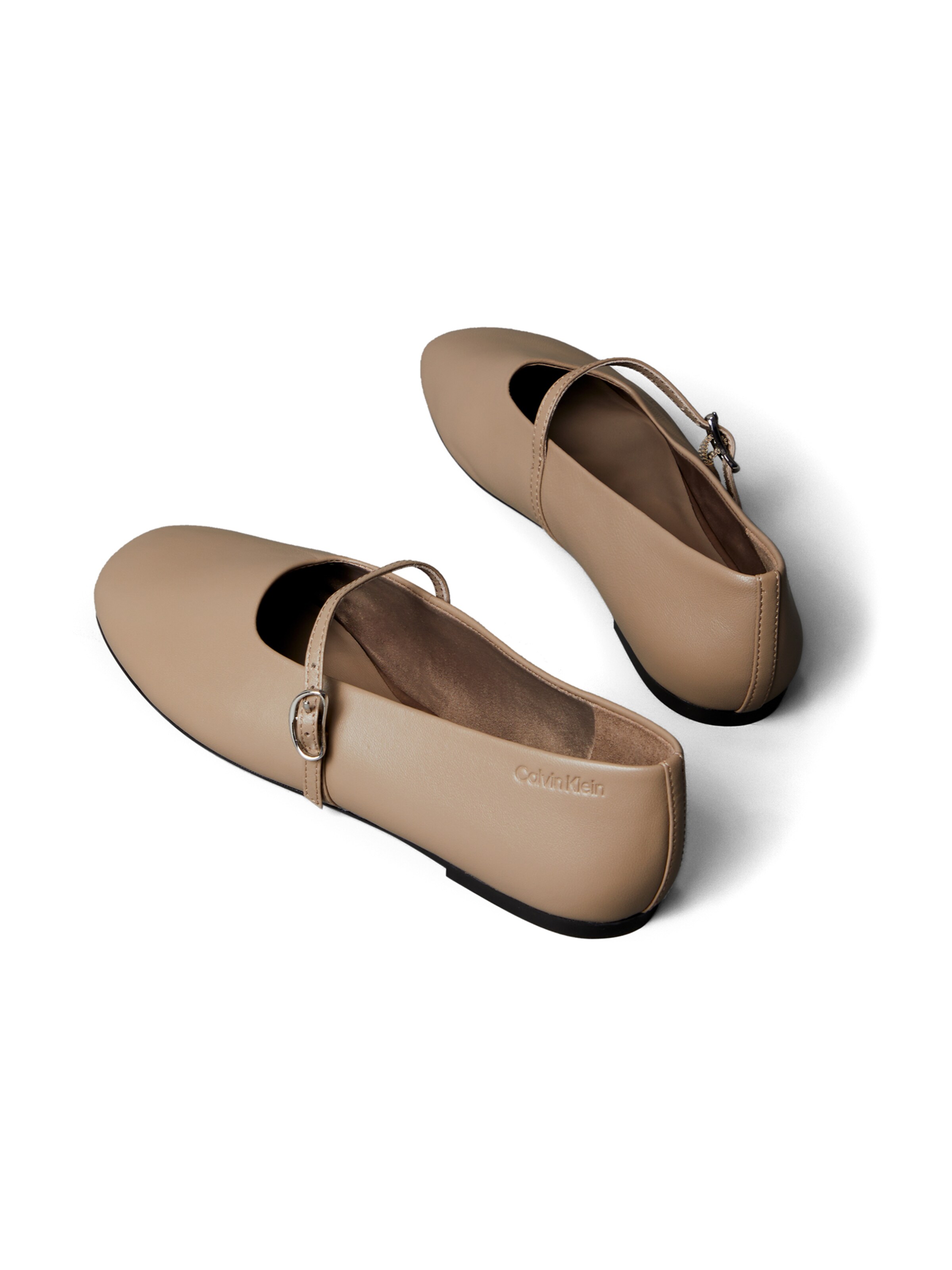 Calvin Klein Балетки с ремешком в Серый