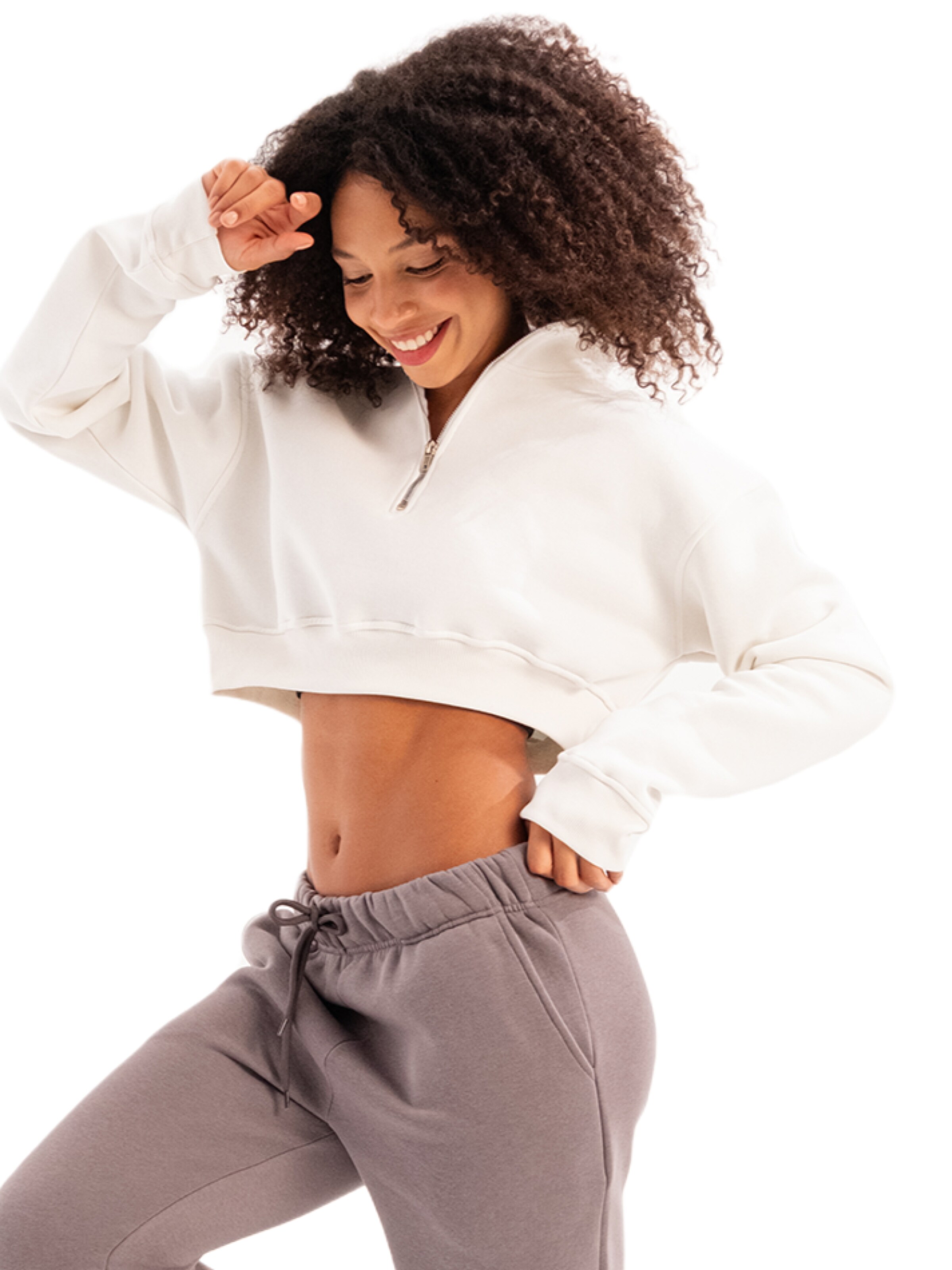 Justever Sweatshirt in Beige