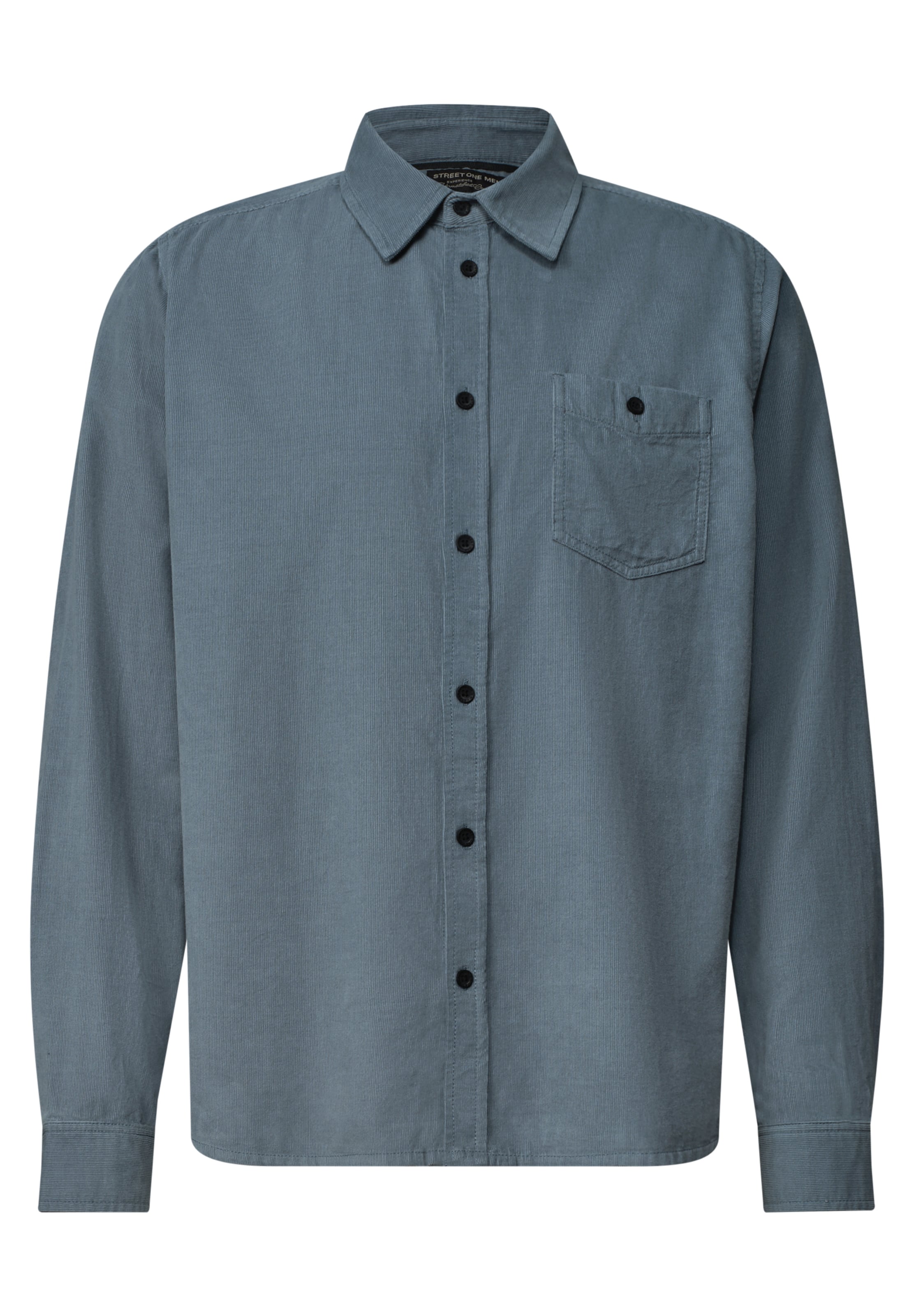 Street One MEN Hemd in Blau: Vorderseite