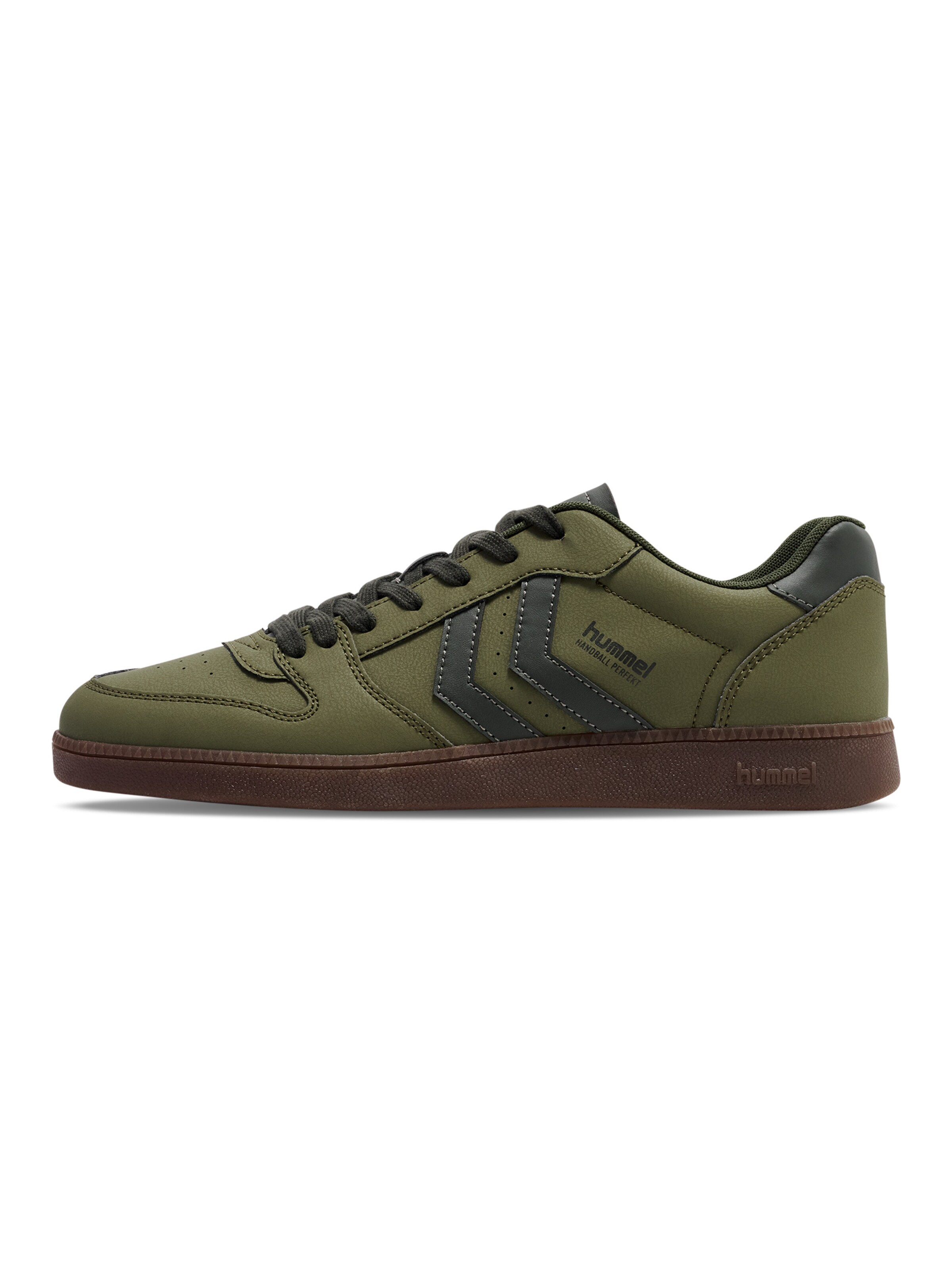 Hummel Platform trainers in Green: front
