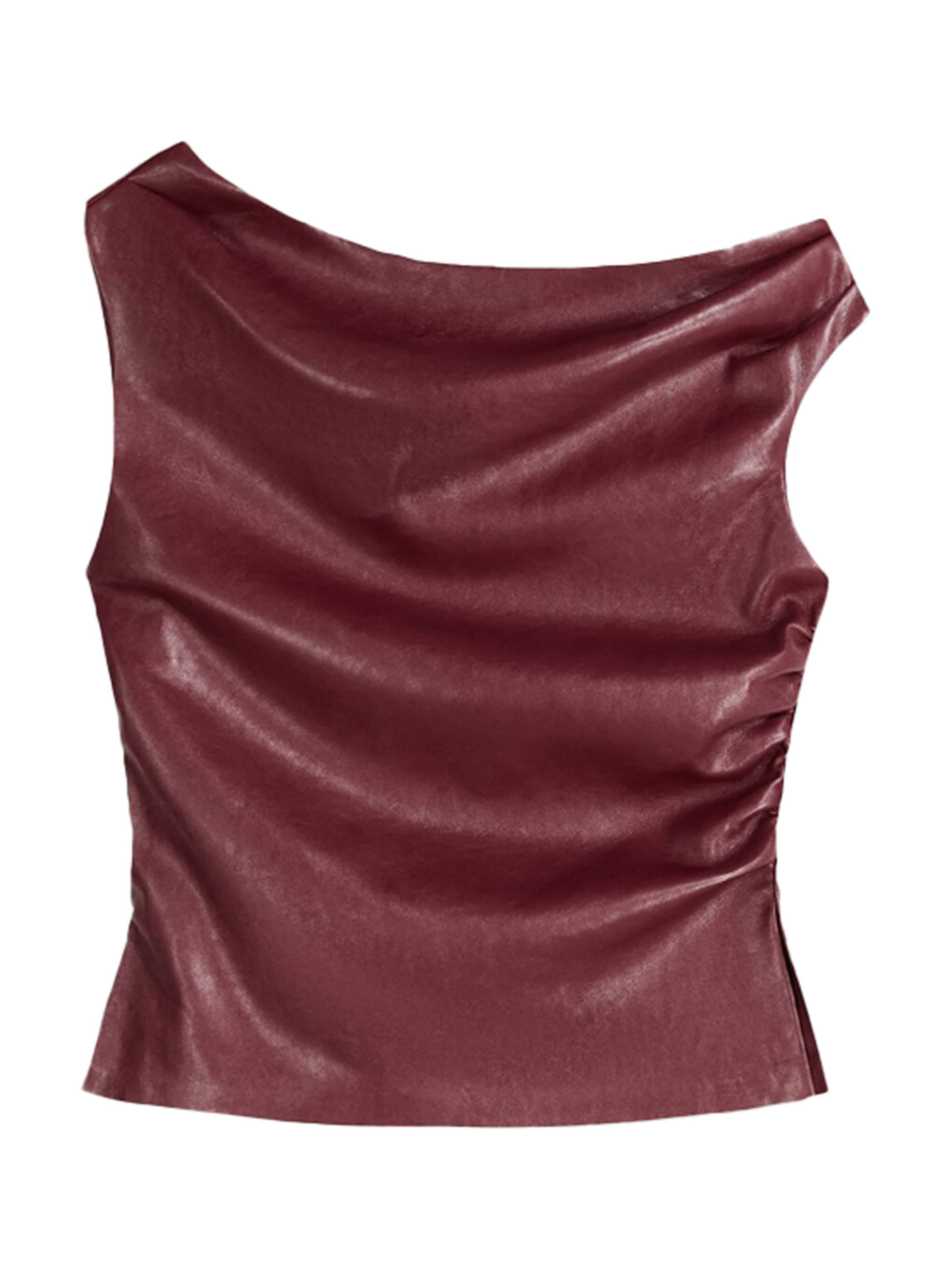 Bershka Top – červená: přední strana