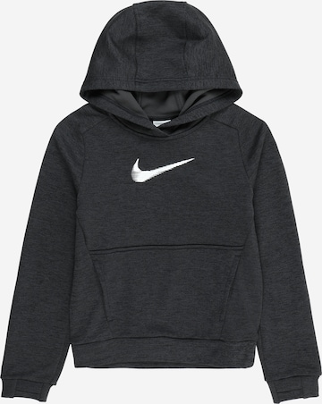 NIKE Athletic Sweatshirt in Black: front