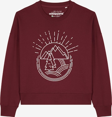 Sweat-shirt 'Natur ist schön ' Watapparel en rouge : devant