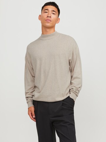 JACK & JONES - Pullover 'Emil' em bege: frente