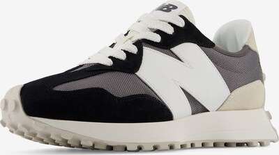 Sneaker low '327' new balance pe bej / ciocolatiu / negru / alb coajă de ou, Vizualizare produs