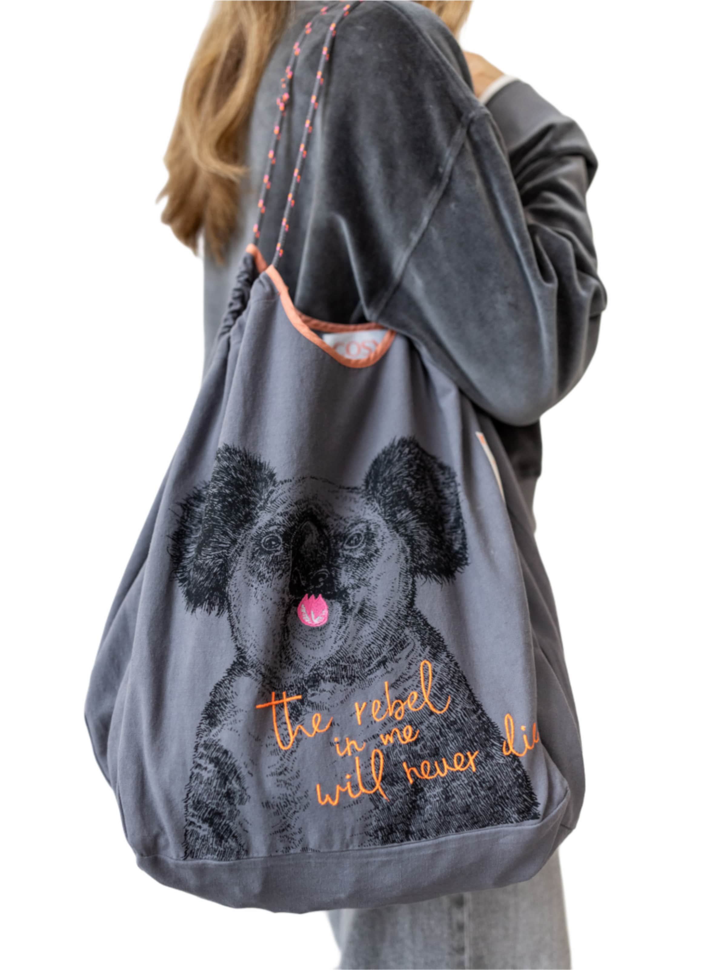 LIKS. Munich Shopper 'Motiv'‌‌‌‌‌‌‌ in Grau