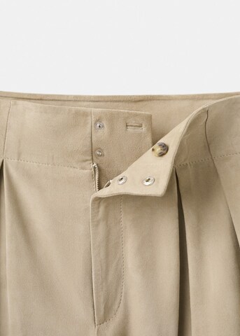 MANGO Tapered Hose in Beige