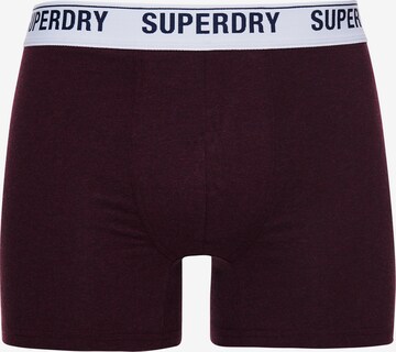 Boxers Superdry en rouge : devant