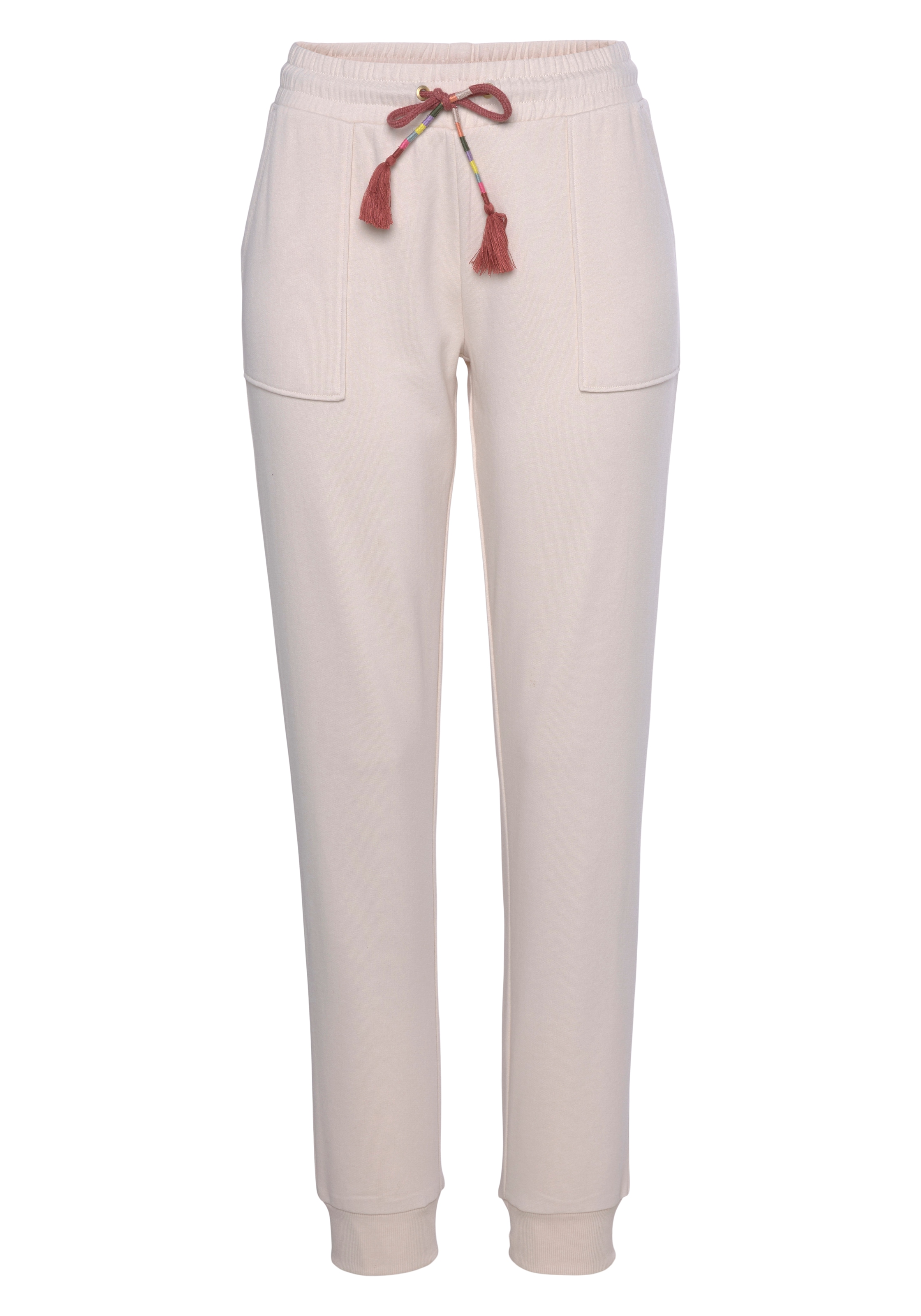 Effilé Pantalon VIVANCE en rose : devant