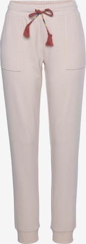 VIVANCE Tapered Pants in Pink: front