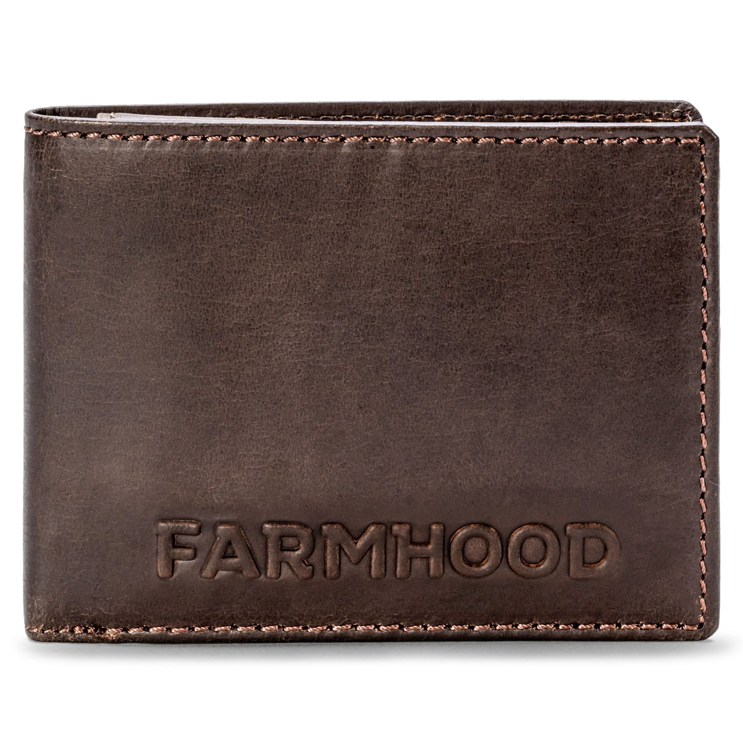 Porte-monnaies Farmhood en marron : devant