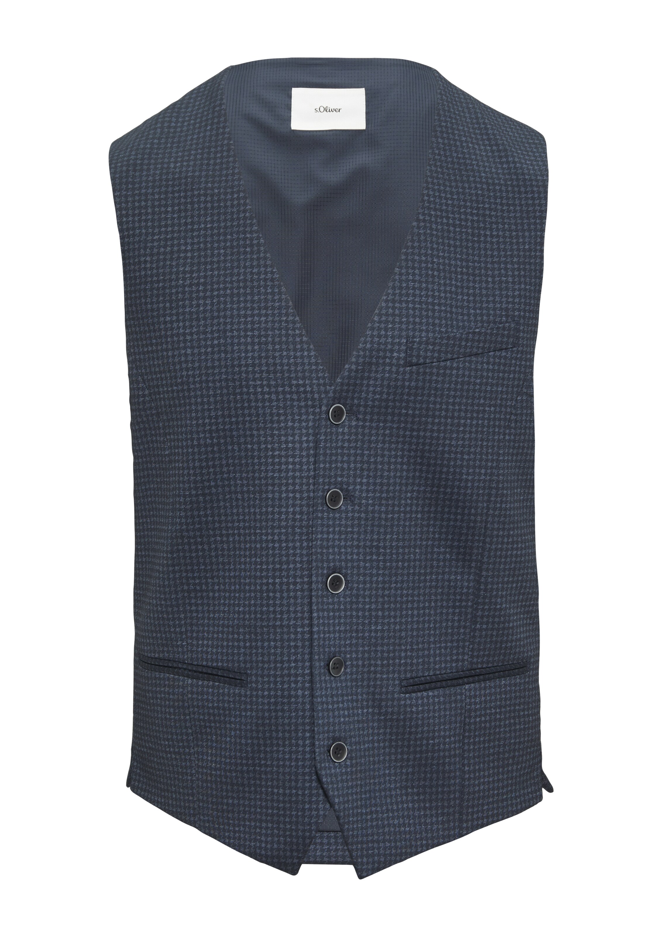 s.Oliver BLACK LABEL Gilet in Blauw: voorkant