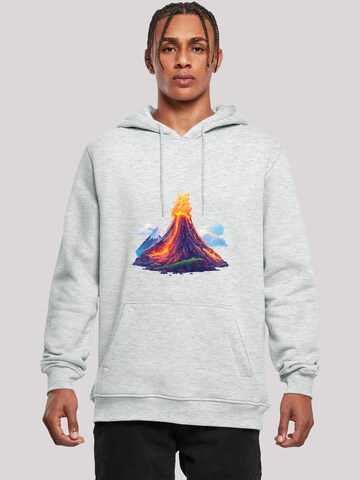 F4NT4STIC Sweatshirt 'Vulkanausbruch' in Grey: front