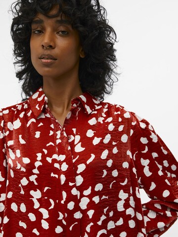 Abito camicia 'Omika' di OBJECT in rosso