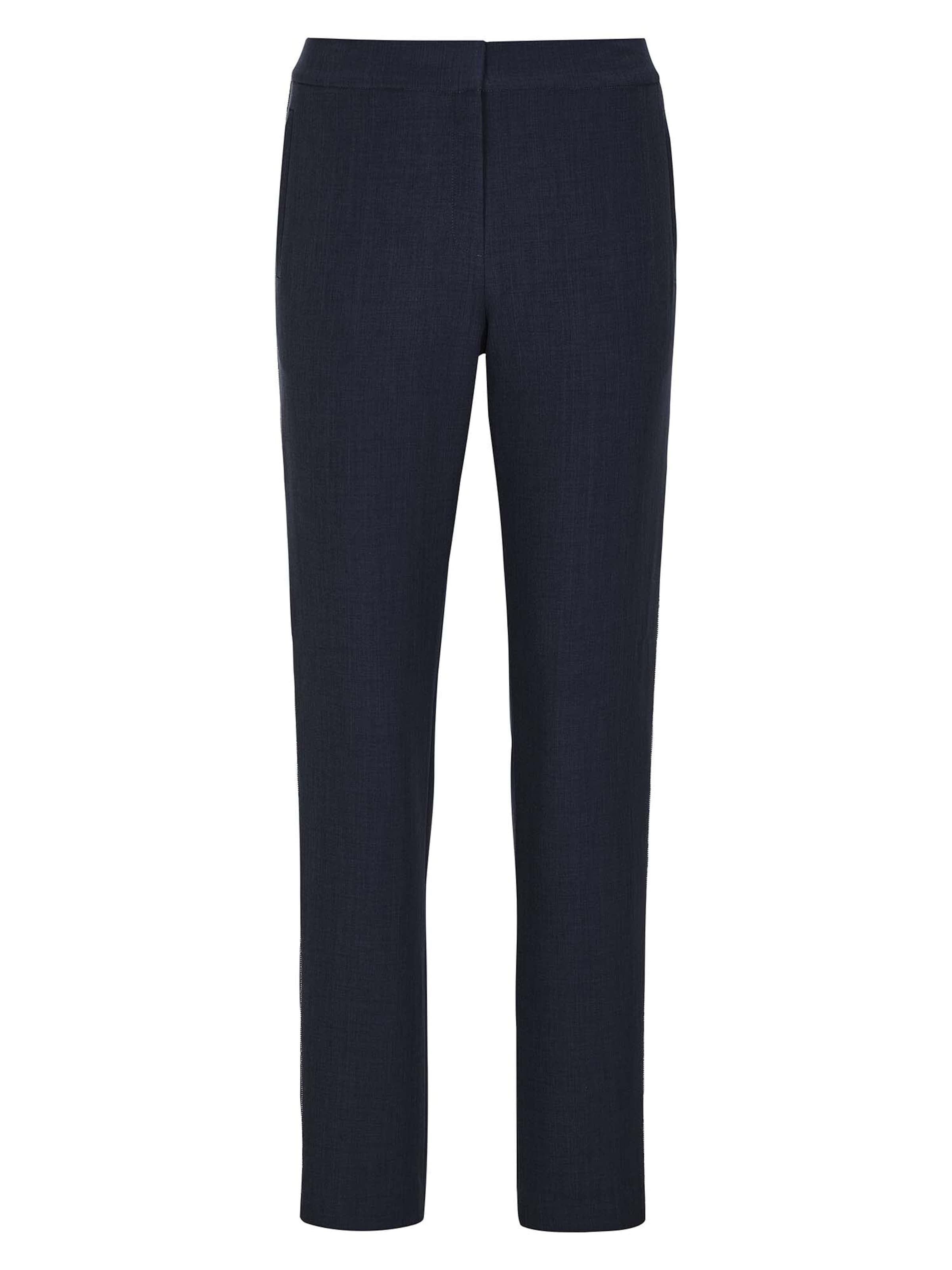 Effilé Pantalon à plis MADELEINE en bleu : devant