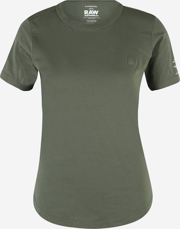 G-Star RAW T-shirt 'Mysid' i grön: framsida