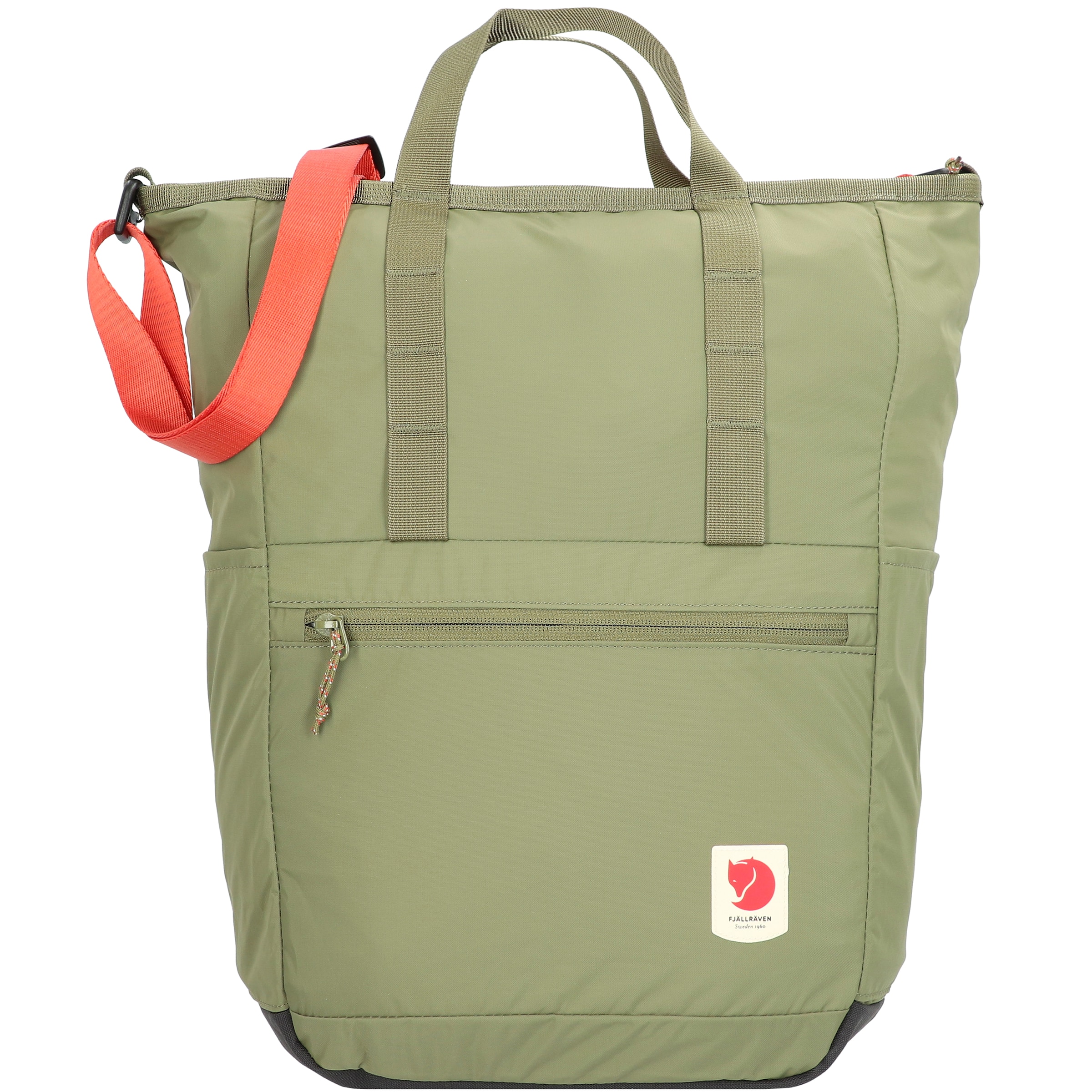Zaino 'High Coast' di Fjällräven in verde: frontale