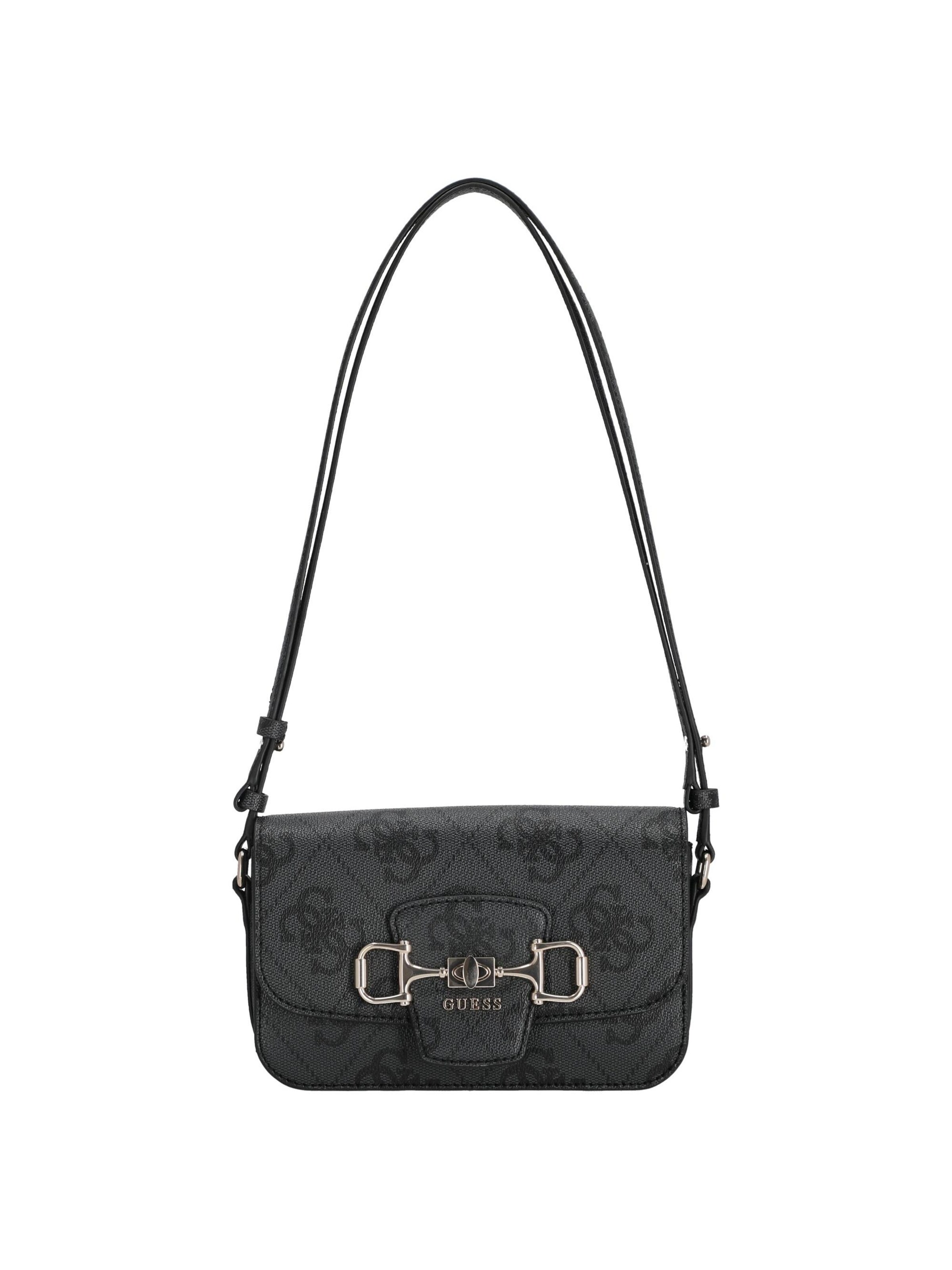 GUESS Originals Umhängetasche 'Janie Logo'‌‌ in Schwarz: Vorderseite