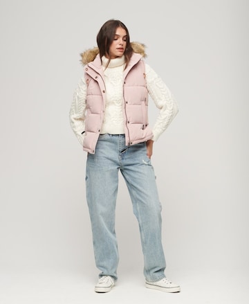 Superdry Bodywarmer 'Everest' in Roze