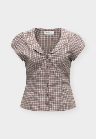 HOLLISTER Блуза в кафяво: отпред