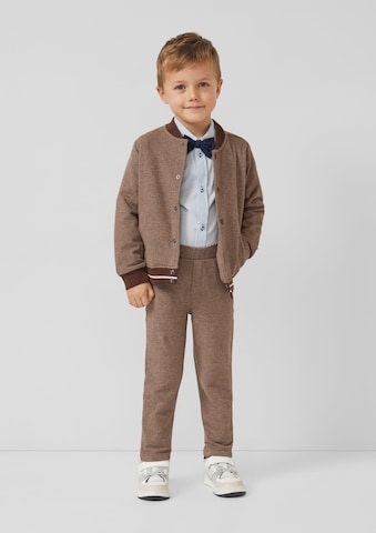 Veste de survêtement s.Oliver en marron : devant