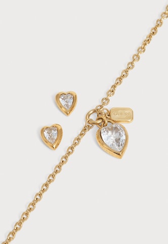 GUESS - Conjuntos de bijuteria 'CRYSTAL LOVE' em ouro