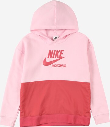 Nike Sportswear Sweatshirt 'HERITAGE' in Pink: front