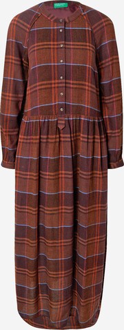 UNITED COLORS OF BENETTON Shirt Dress in Brown: front